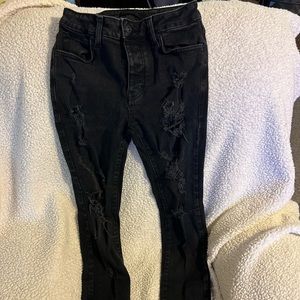 Forever 21 Black Skinny Jeans Size 30 99% Cotton